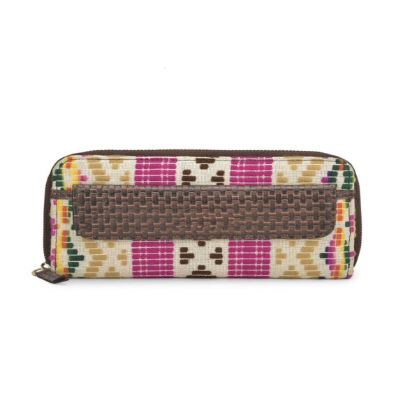 Jaquard Canvas Women Clutch Wallet